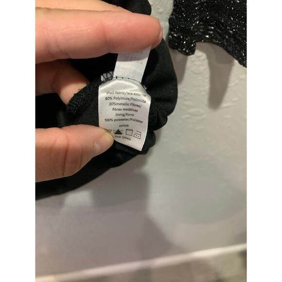 VENUS Black Bodycon Cocktail Party Nightlife Shimmer Dress Size M - Picture 6 of 7